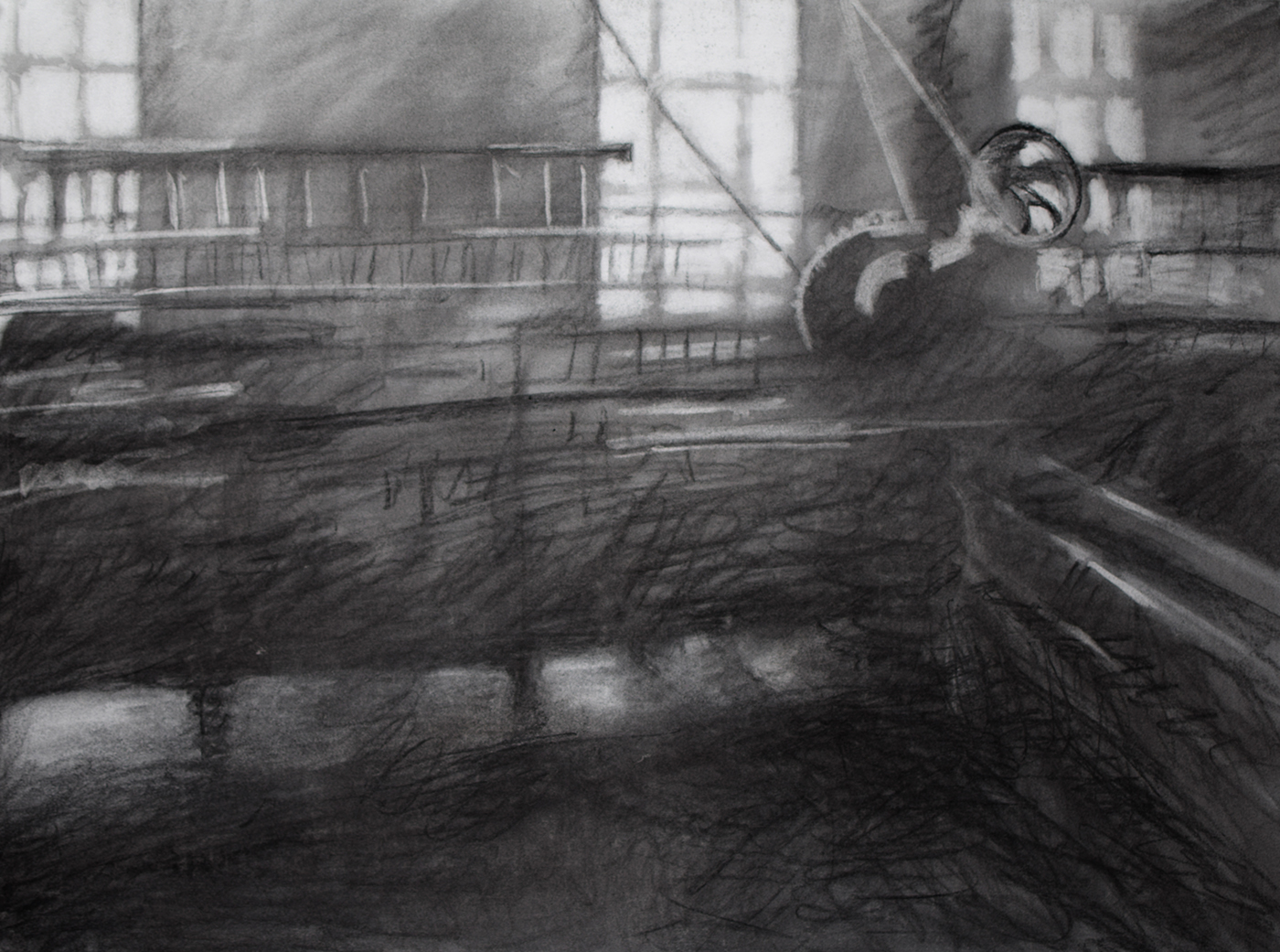 Figure Drawing Drawing  atmosphere charcoal risd foundation studies ILLUSTRATION 