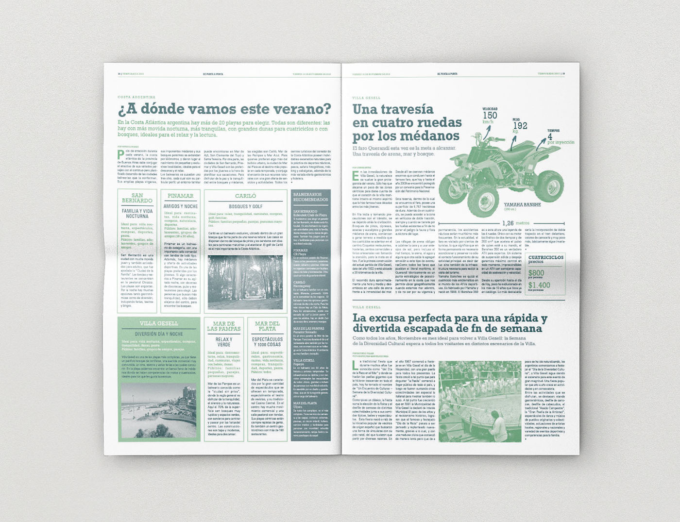editorial diario venancio tipografia Turismo diseño periodico fadu uba