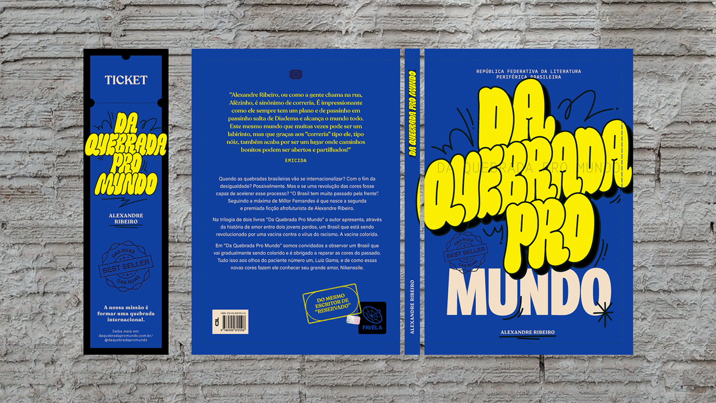 favela quebrada editorial book lettering dqpm