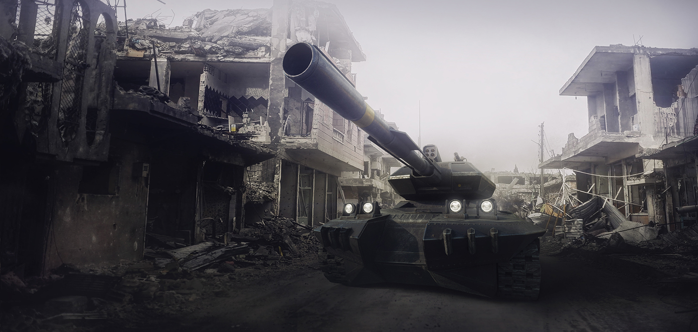 Tank Vehicle Military concept design War modern 3D