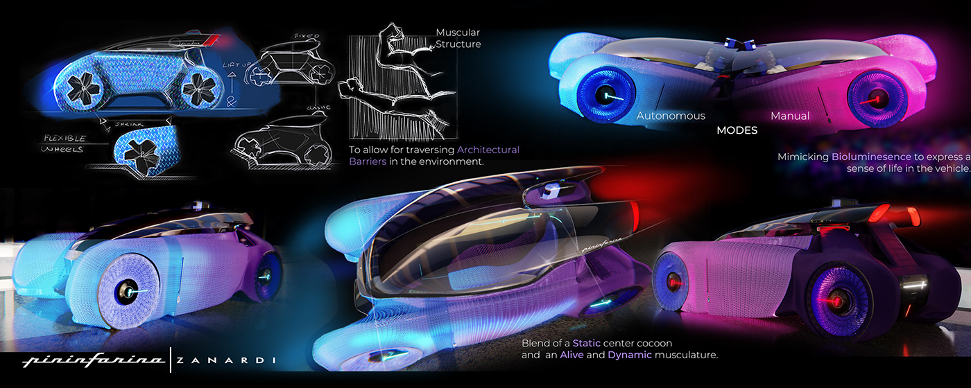3D automotive   blender design IAAD pininfarina Render transportation Transportation Design