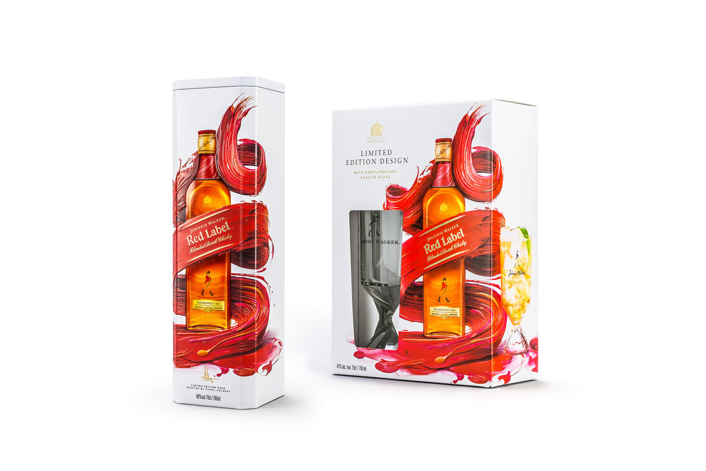 JohnnieWalker Whisky Whiskey liquor alcohol Packaging paint painting   commercial
