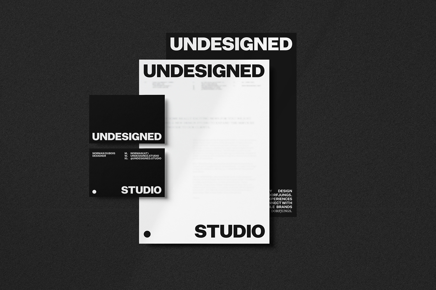 agency branding  Corporate Identity design studio personal branding portfolio poster stationary Studio Branding Website