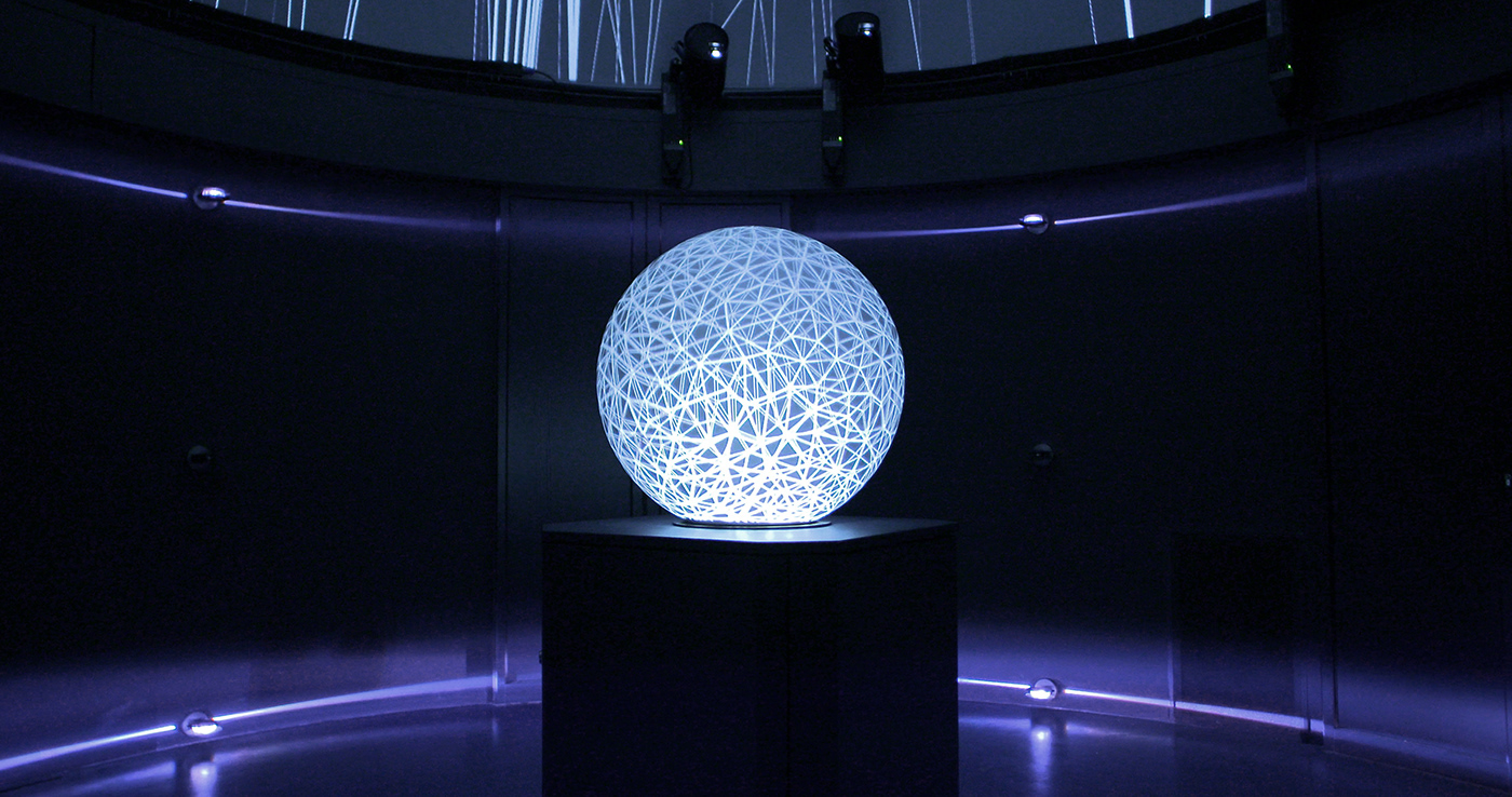 installation light dome projection museum future Mapping Multimedia  Show Exhibition Design 