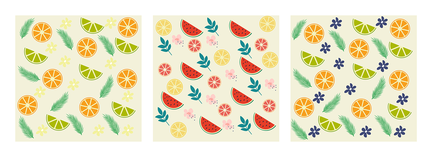 citrus fruits orange pattern summer