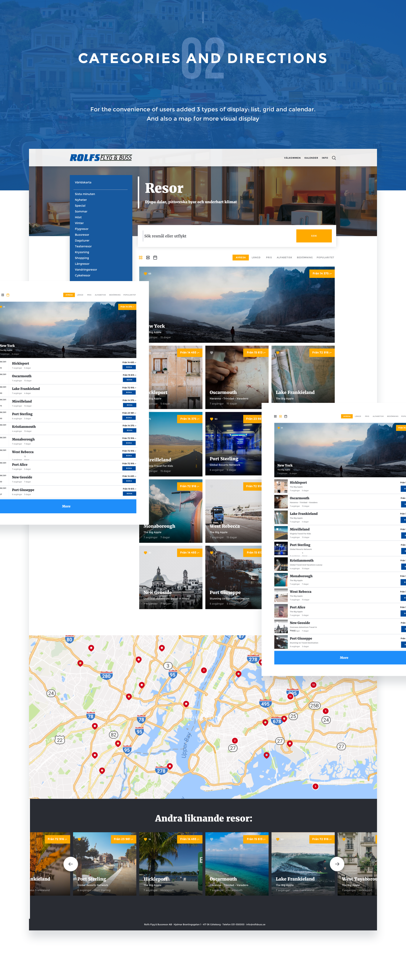 Web design Travel tour Booking modern redesign Responsive UI ux