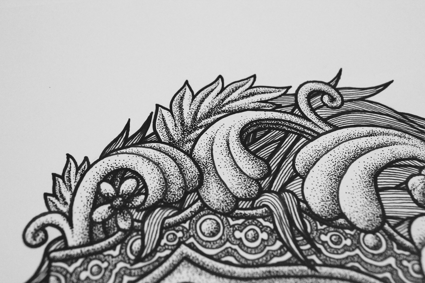 stipple pen and ink pen ink barong spirit