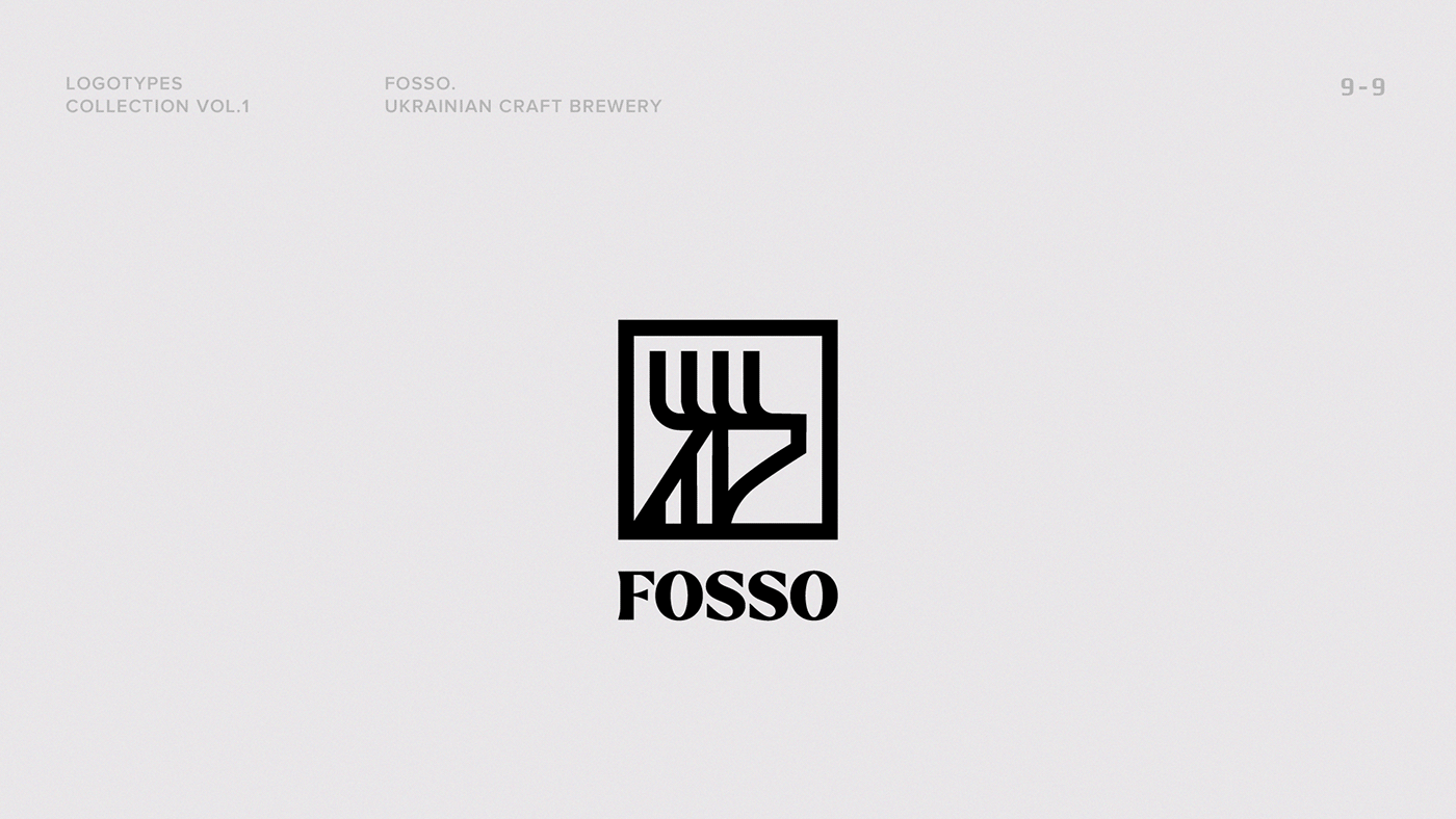 brewery Fosso Beer craft logofolio 2023 logo design