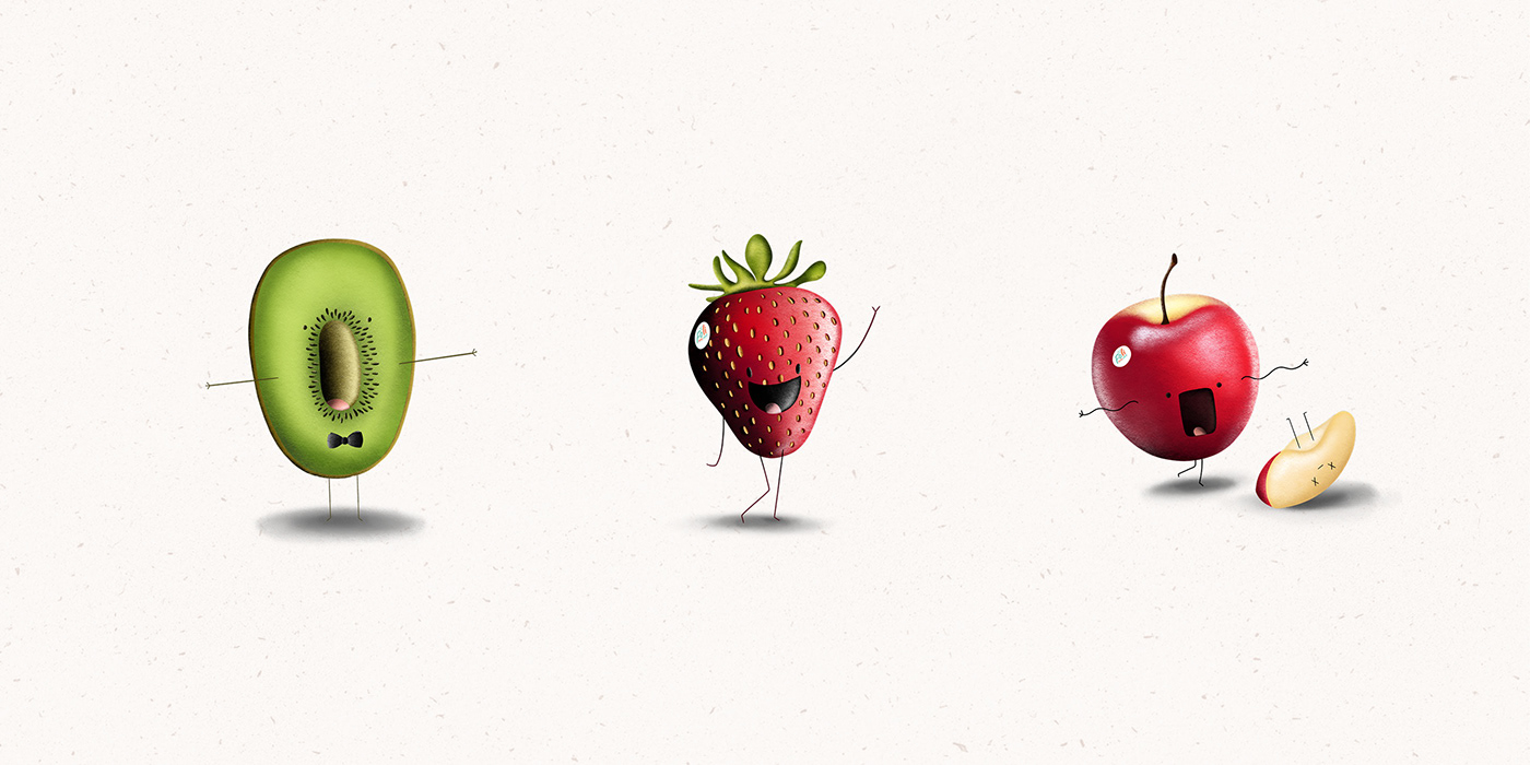 brand identity Food  Fruit healthy healthy food ILLUSTRATION  Logo Design Packaging vegan vegetables