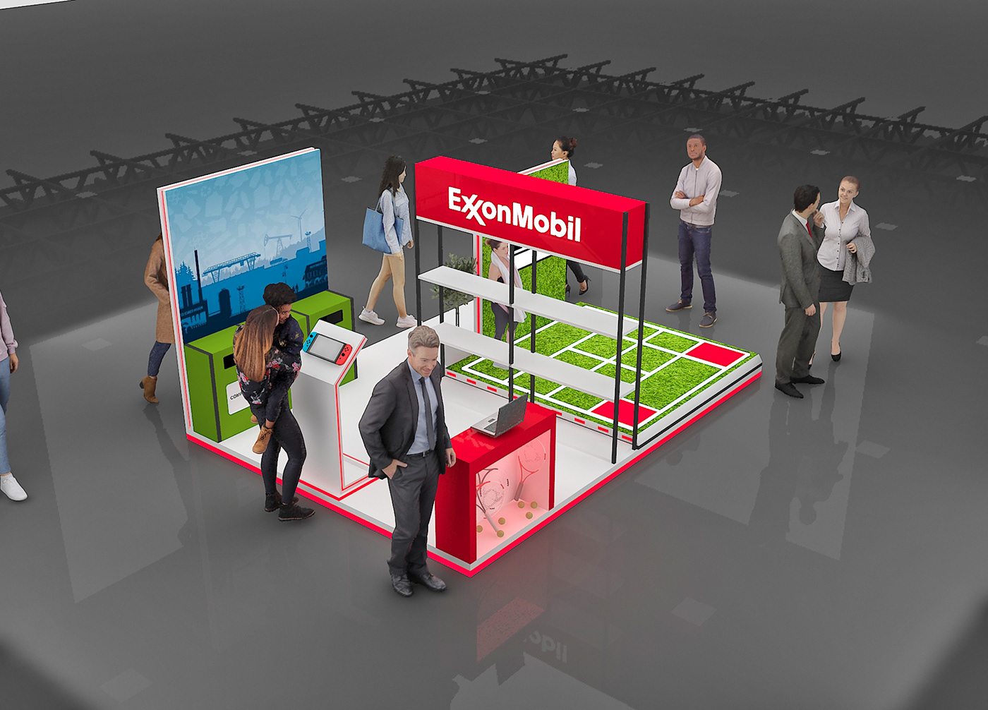 Advertising  booth booth design Display Exhibition Stall kiosk design marketing   product launch Stand virtual booth
