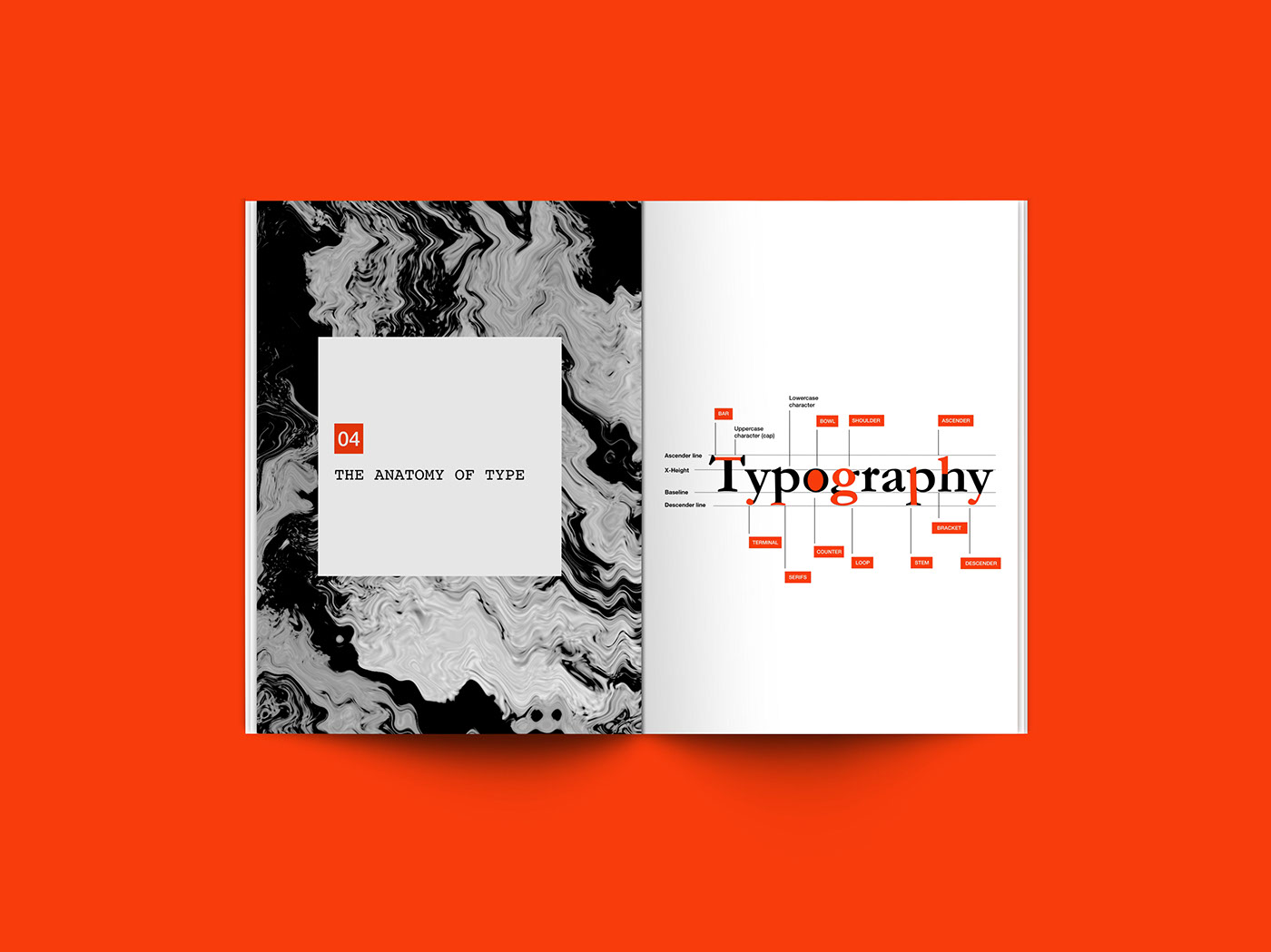 book Layout Handbook Print Book graphic design  minimal typography   book design editorial journal