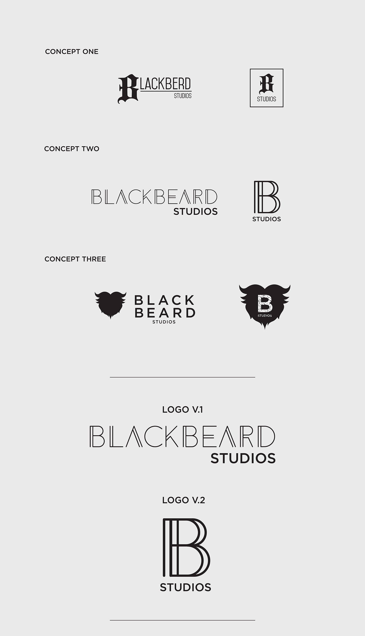 Blackbeard Studios logo web layout