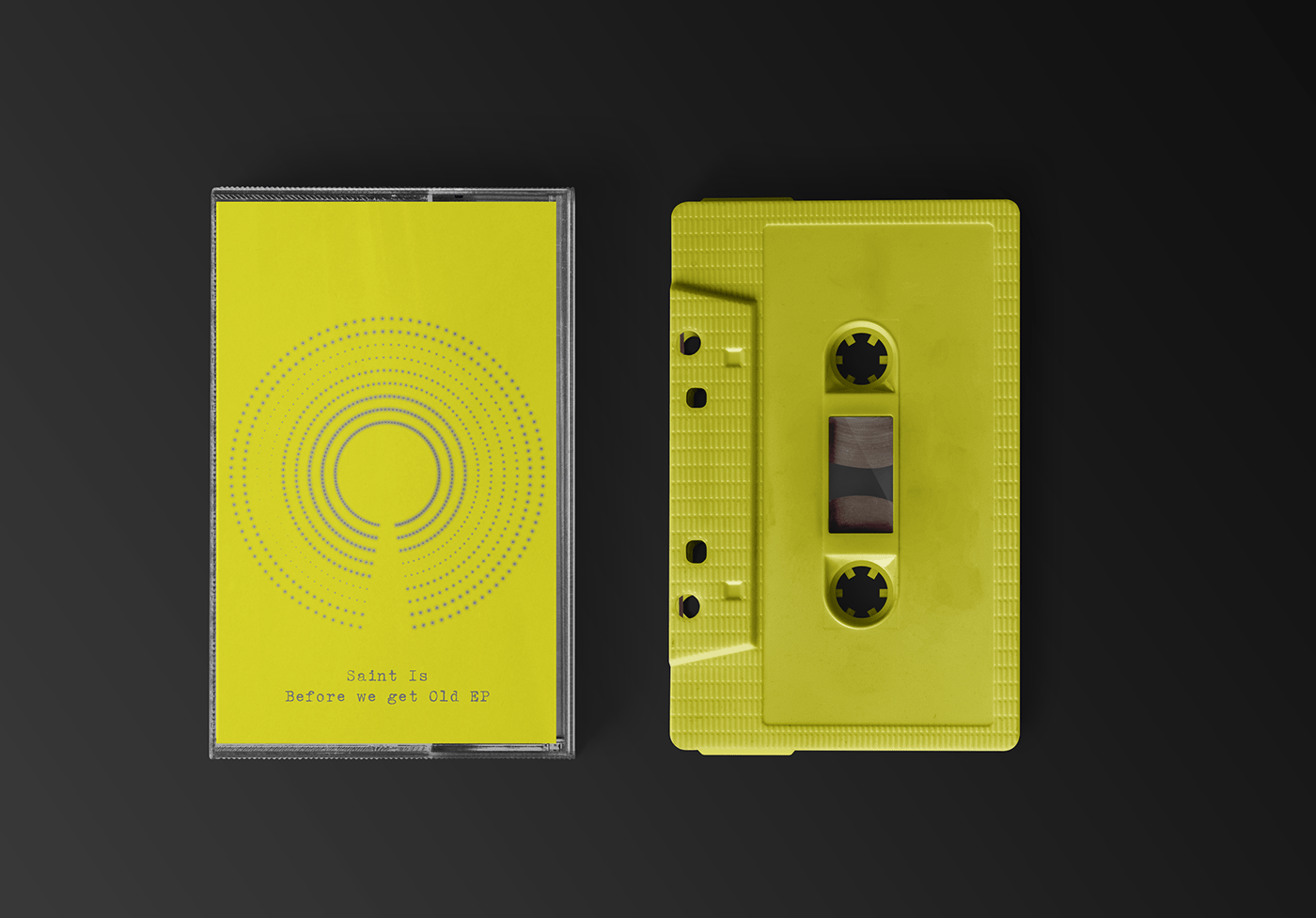 cassette circle Data data visualization dataart dataviz music tape cassette Album Cover Design yellow