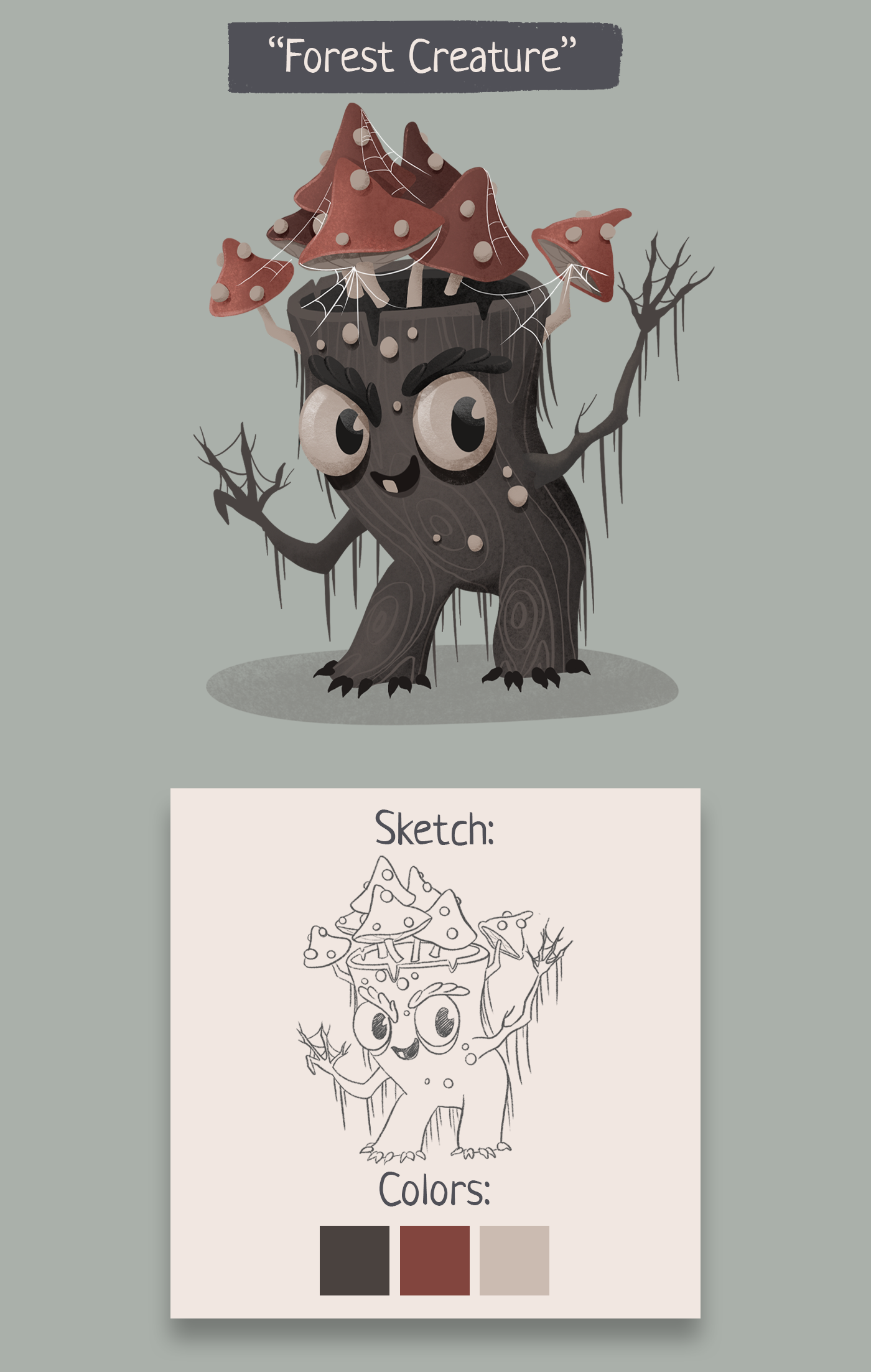 book illustration Character design  conceptart ILLUSTRATION  monster