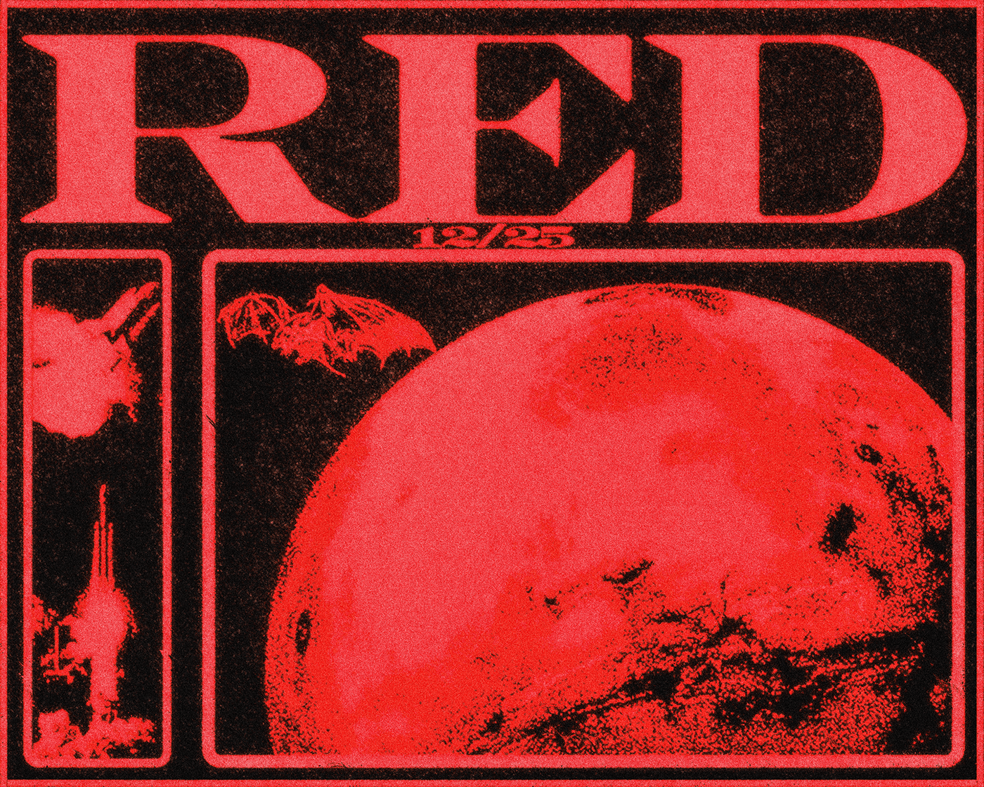 vintage red poster on Behance