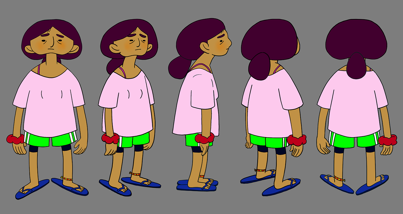 animation  Character design  character outfits clothing design expression sheet ILLUSTRATION  lighting test student animation Vis Dev Visual Development