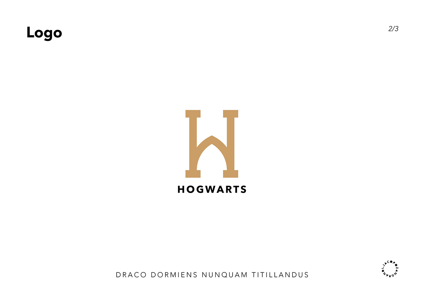 logo Logo Design brand identity harry potter graphic design  Hogwarts branding  Logotype