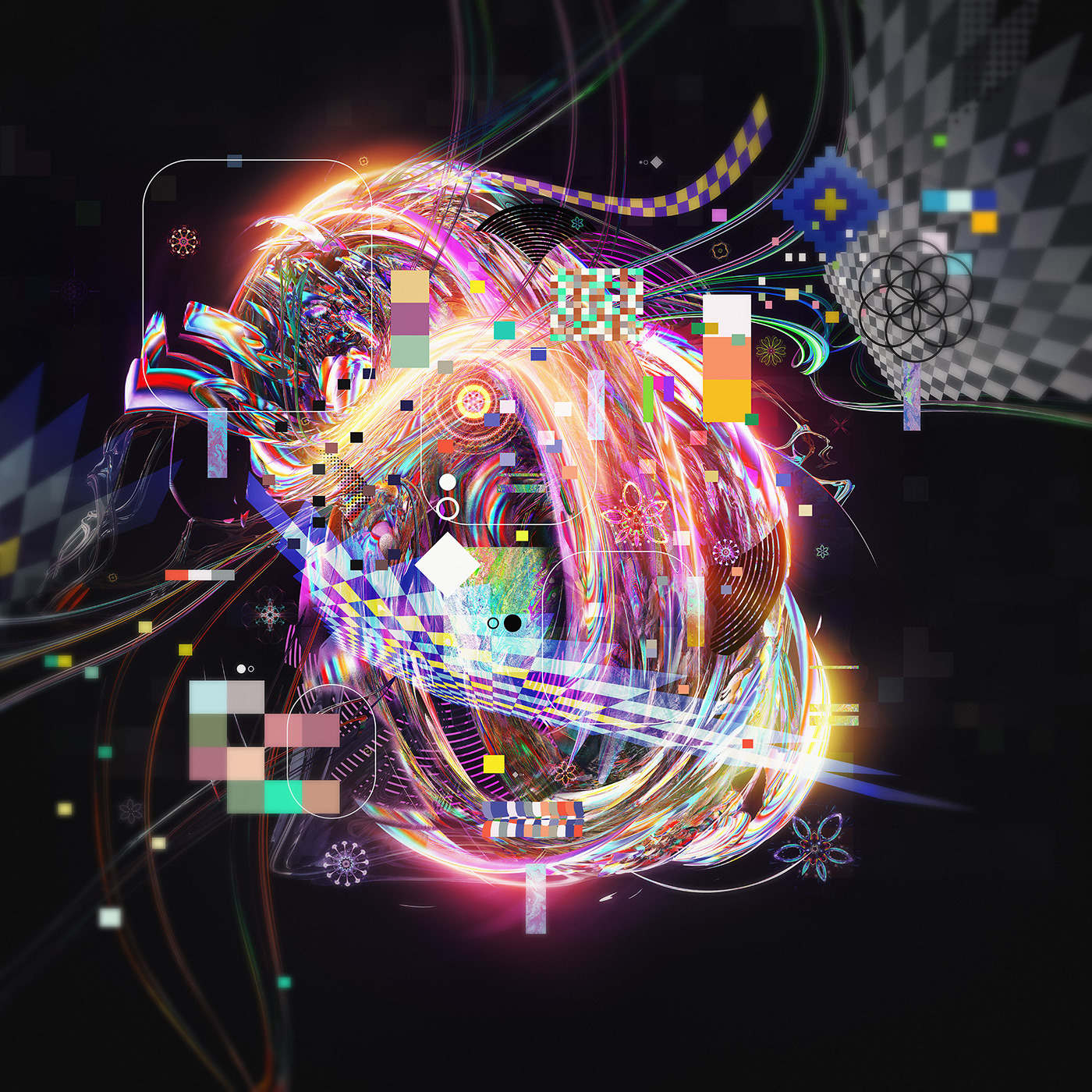 abstract colors creative Digital Art  flow fractals inspiration overload shapes