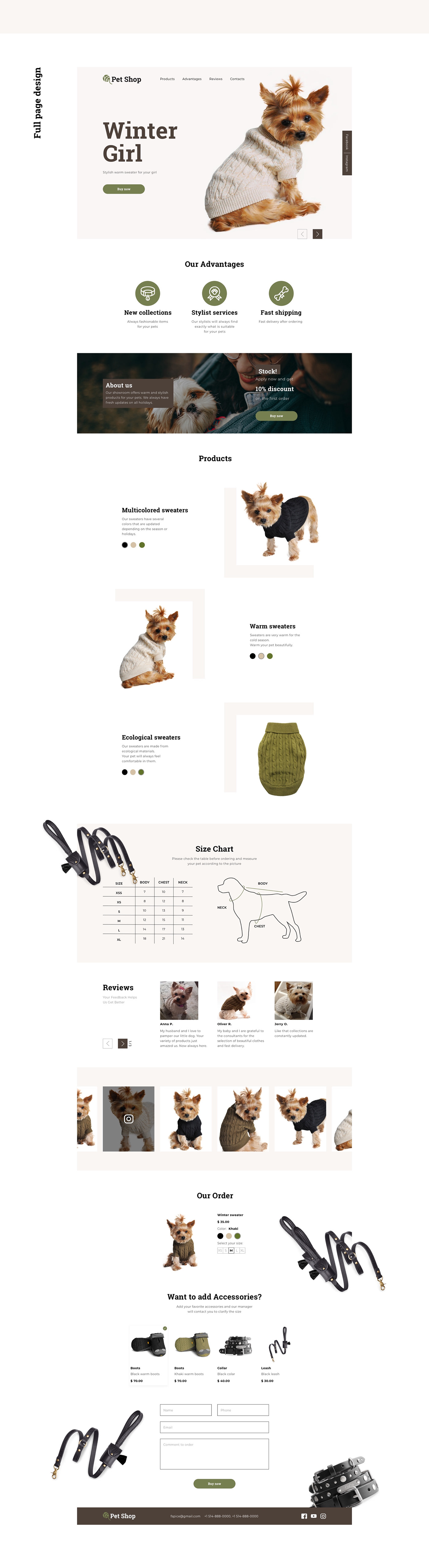 landing page pet shop design landing animation  Pet shop dog Web Design  Web