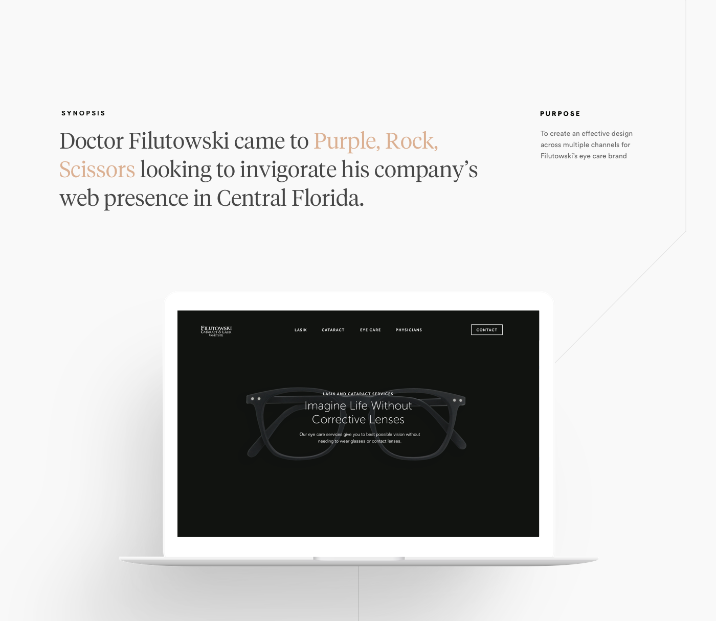 eye care UI ux Interaction design  healthcare Website graphic design  typography   doctor medical