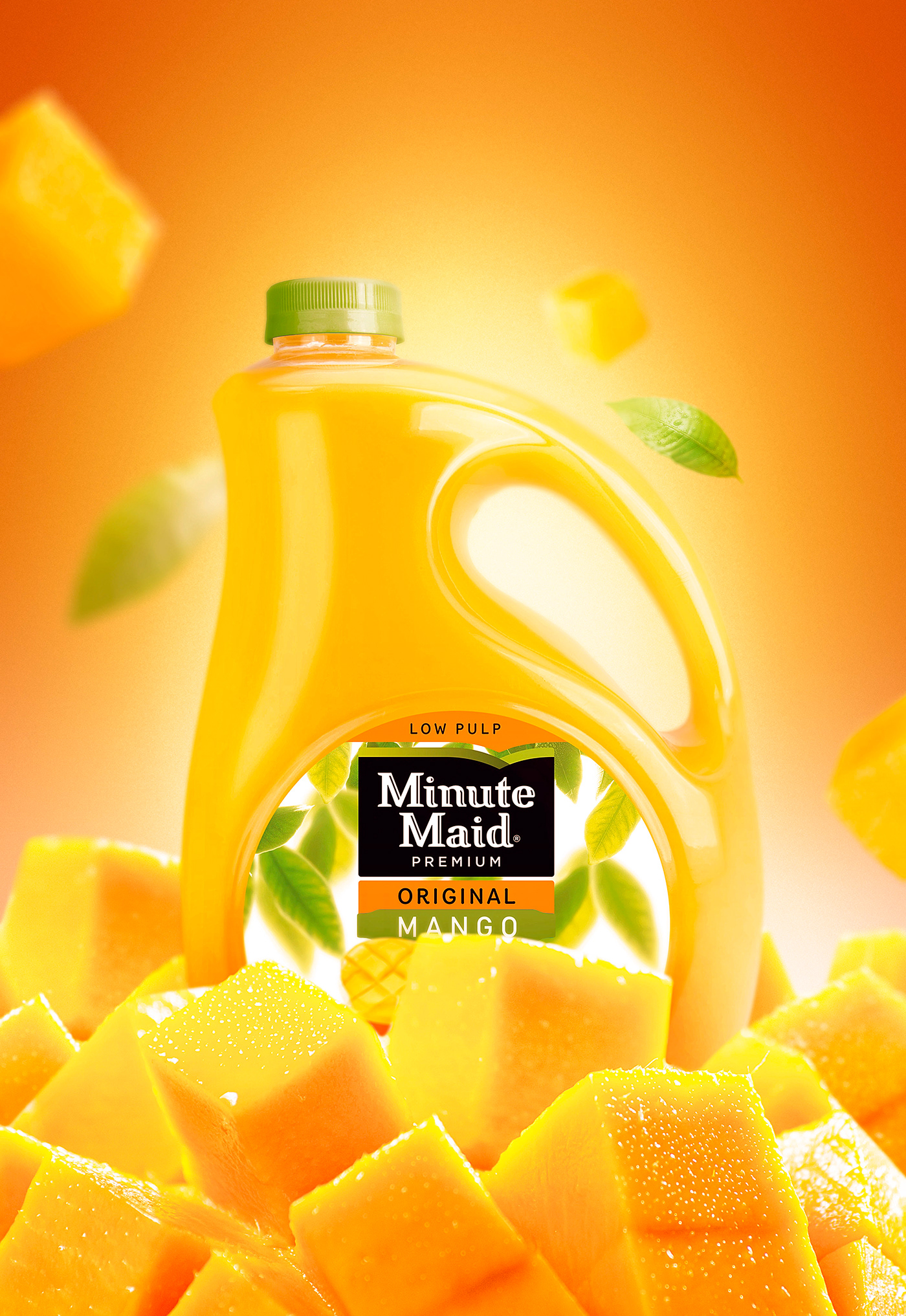 retouch ads Mango publicidade Fruit Advertising  cubes artdigital Minutemaid photoshop