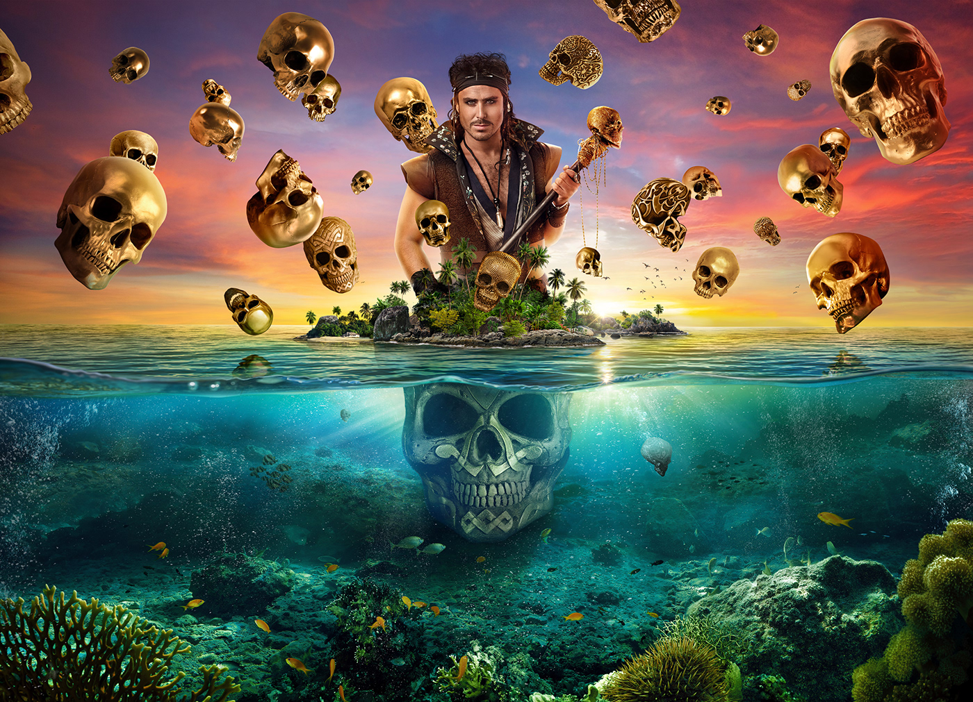 composition manipilation mate painting CGI sea pirates photoshop adobe Diego Salas