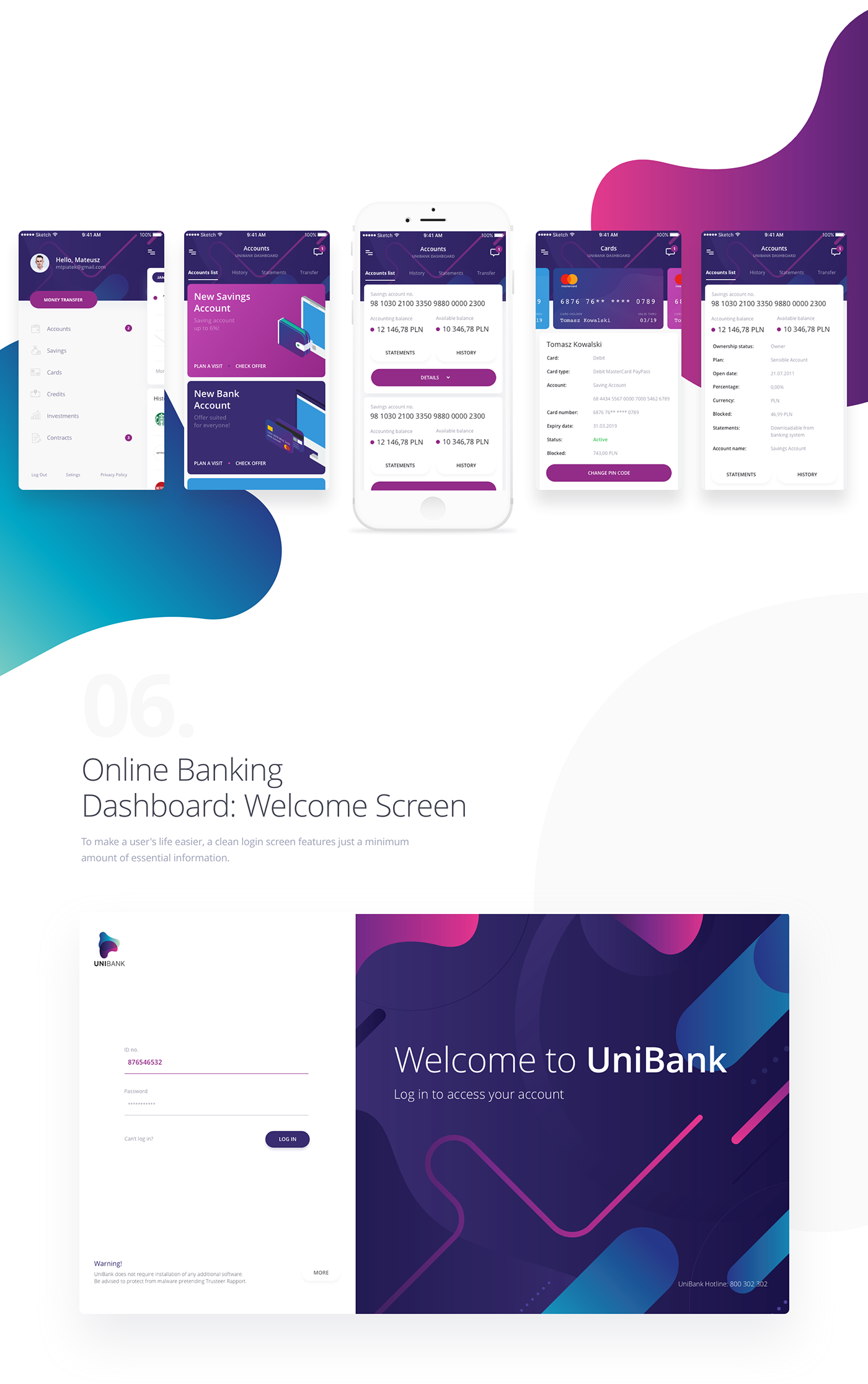 Bank app money finance UI ux clean Interface dashboard ios