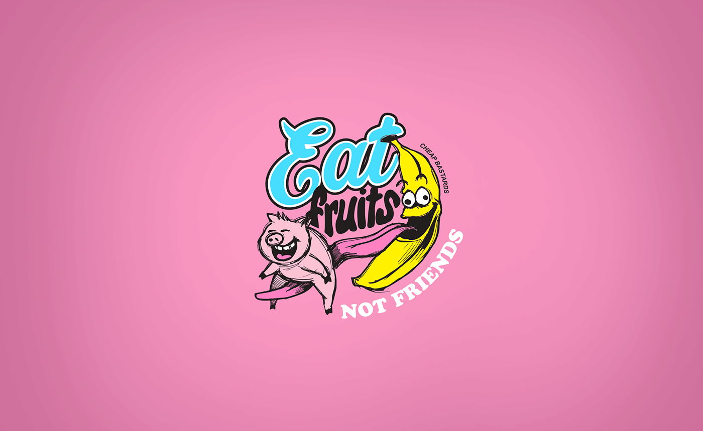 branding  design ILLUSTRATION  graphic Drawing  vegan eat fruits packing artwork