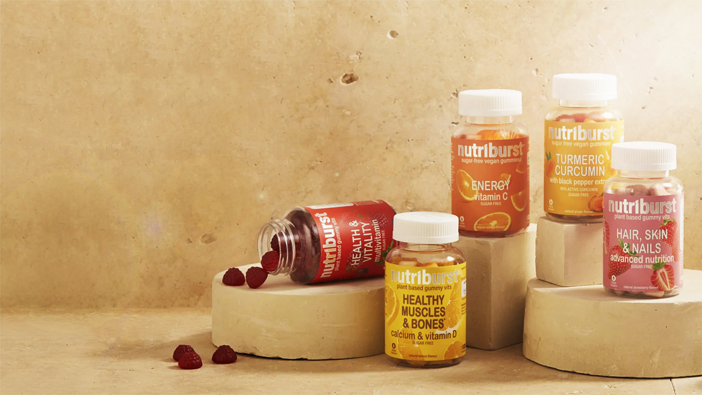 brand identity branding  design gummies Label multivitamin Packaging packagingdesign vitamin vitamins and supplements