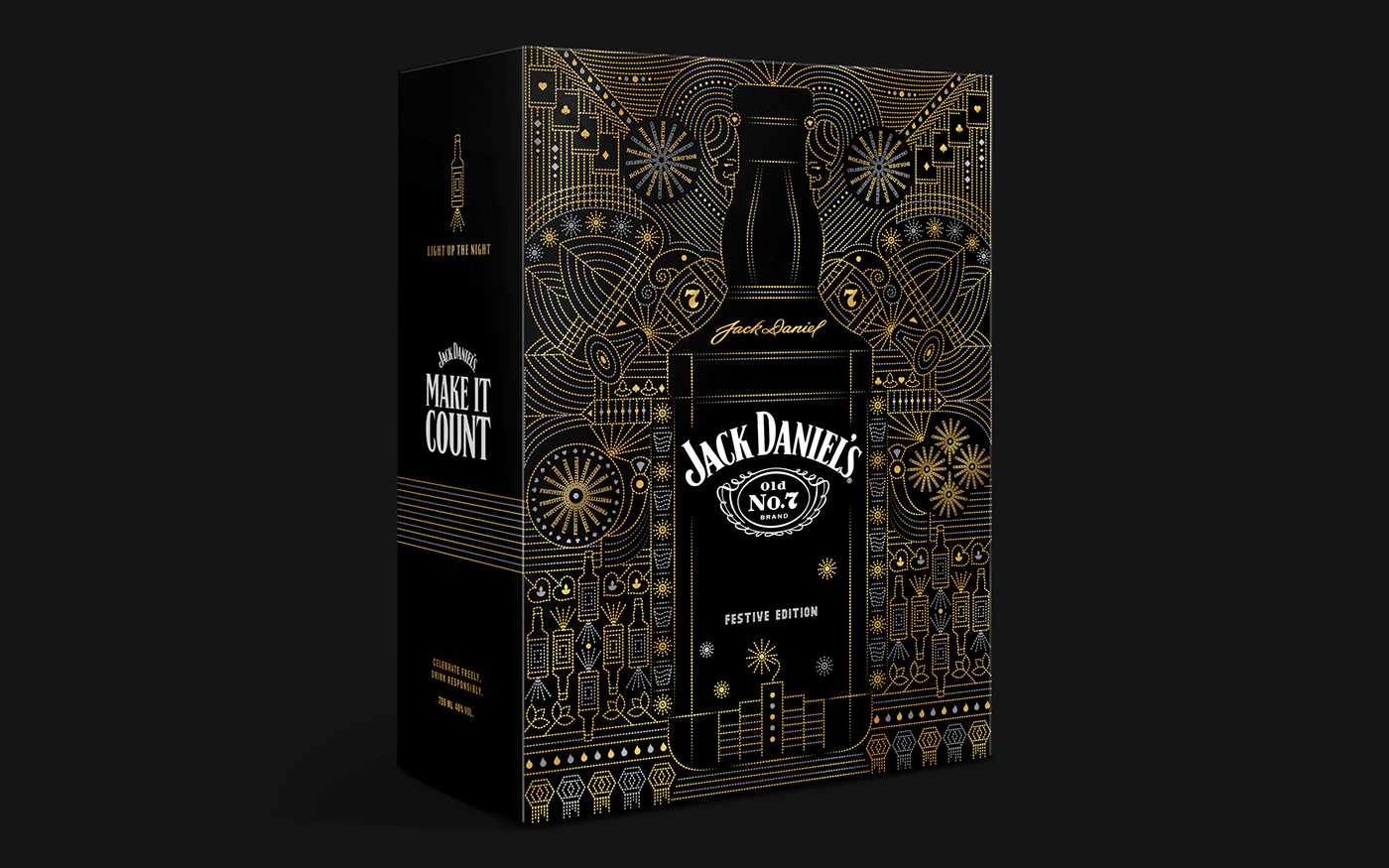 Alcobev Diwali festive packaging Gentleman Jack jack daniel's Old no 7 Packaging single barrel whiskey Tennessee Whiskey