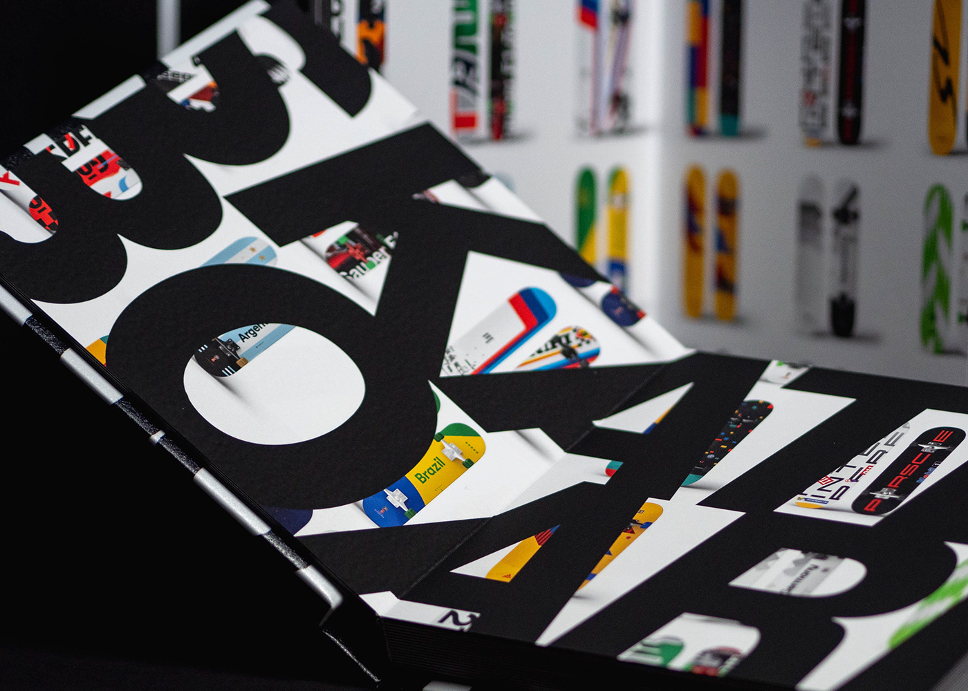 book design graphic design  helvetica print design  Layout Chris Do daily design challenge Skate deck typography  