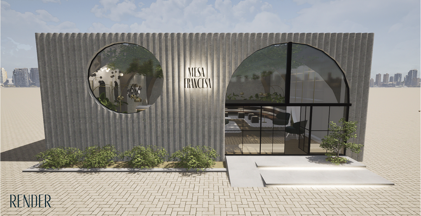 3D arquitecture coffee shop design diseño furniture Interiorismo mobiliario restaurant