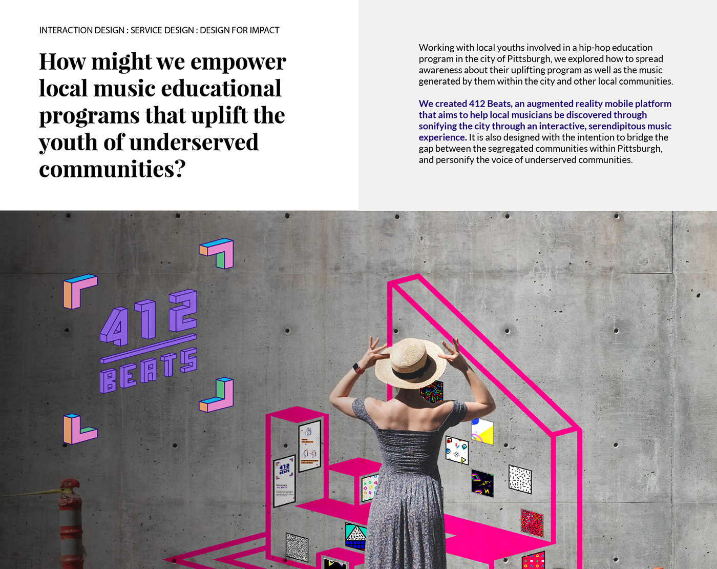 social impact UI/UX Web Design  Installation Art music Interaction design  adobeawards