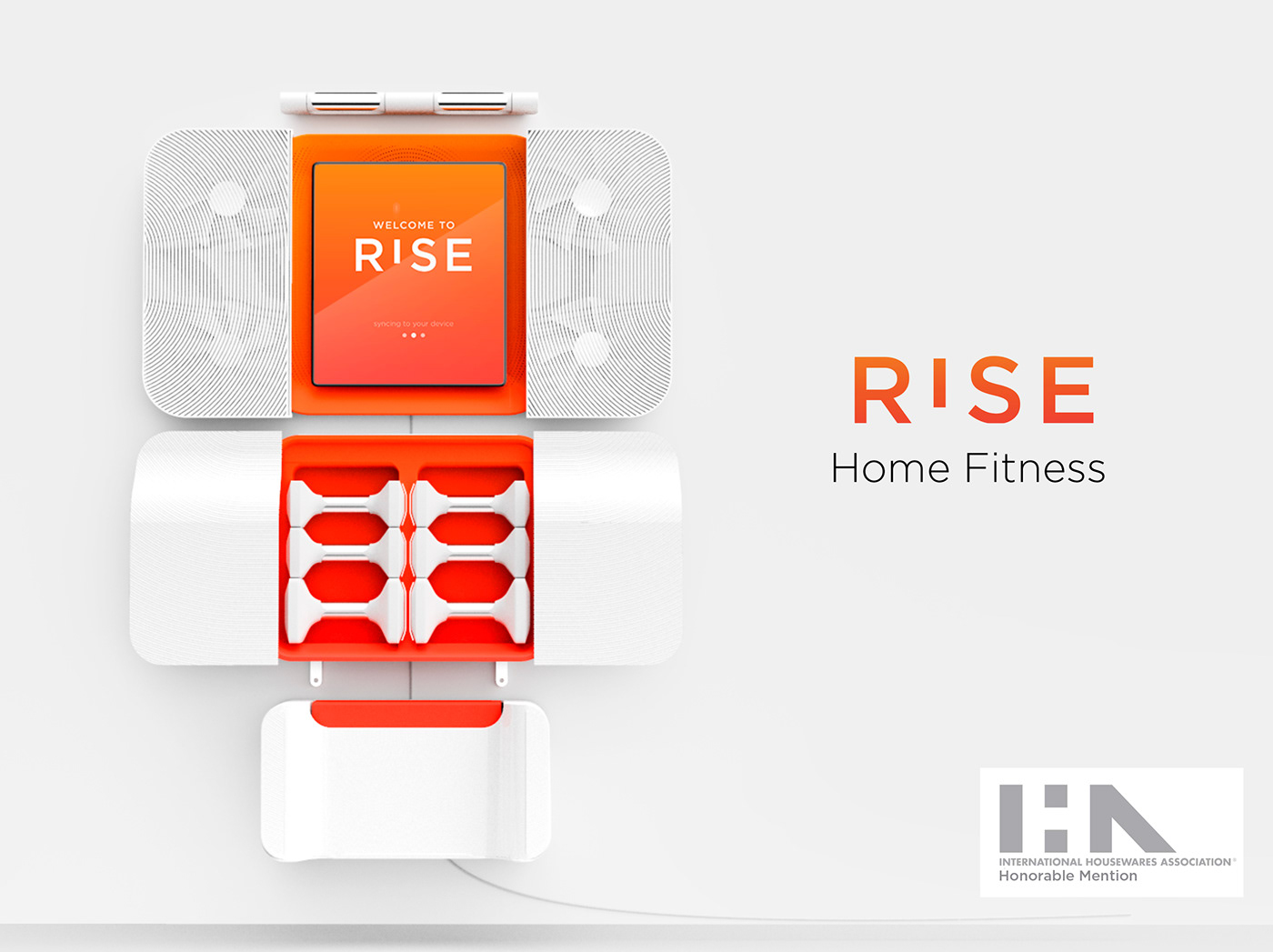 fitness design industrial design  housewares rise Porduct system Experience Wellness exercise