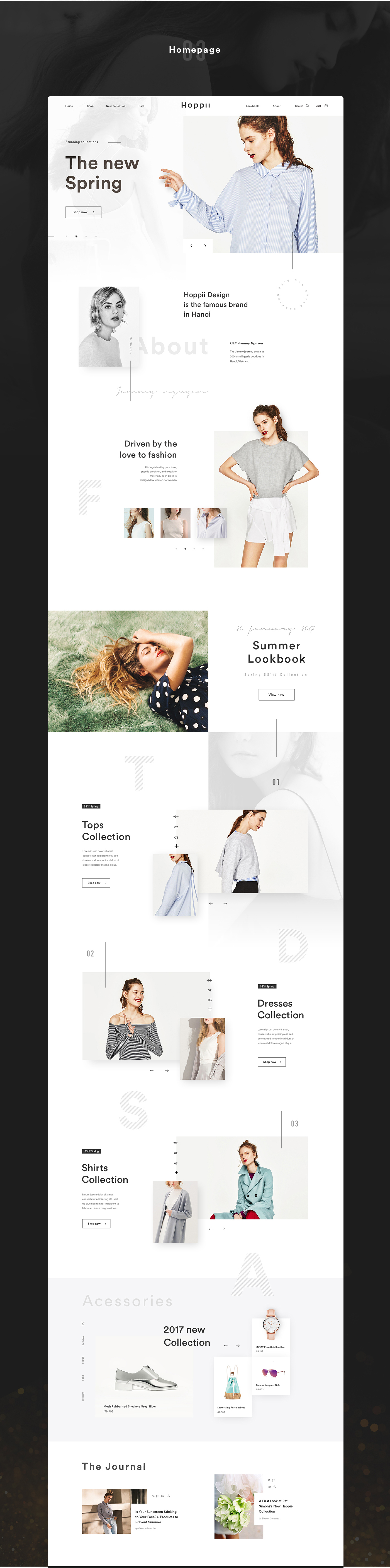 UI ux Webdesign Fashion  Ecommerce buy Theme minimalist Layout Website