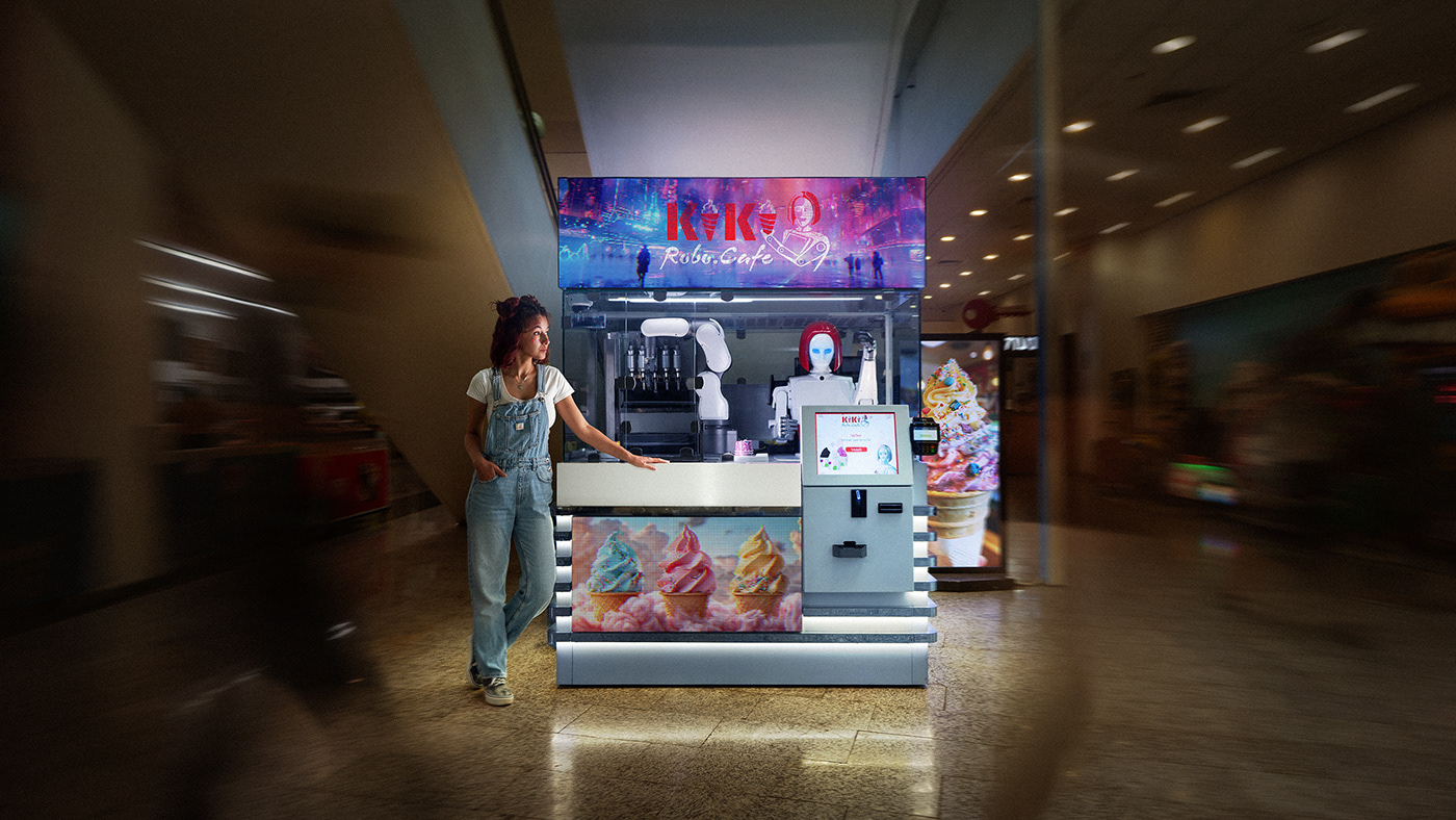 vending machine compositing CGI Photography  portrait model photoshoot editorial Advertising  design