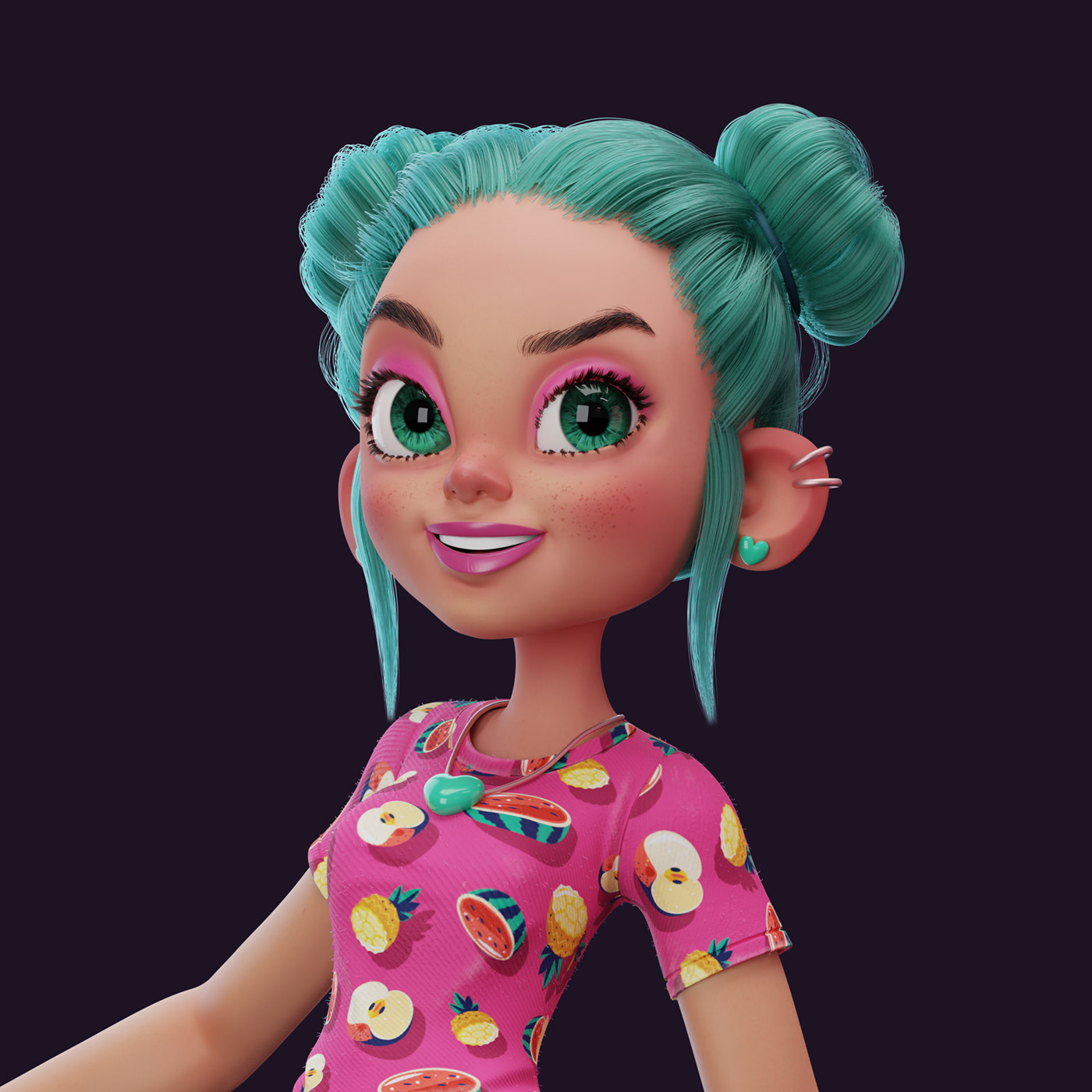 3D blender Character Character design  cycles LONGBOARD modeling sculpting  Substance Painter