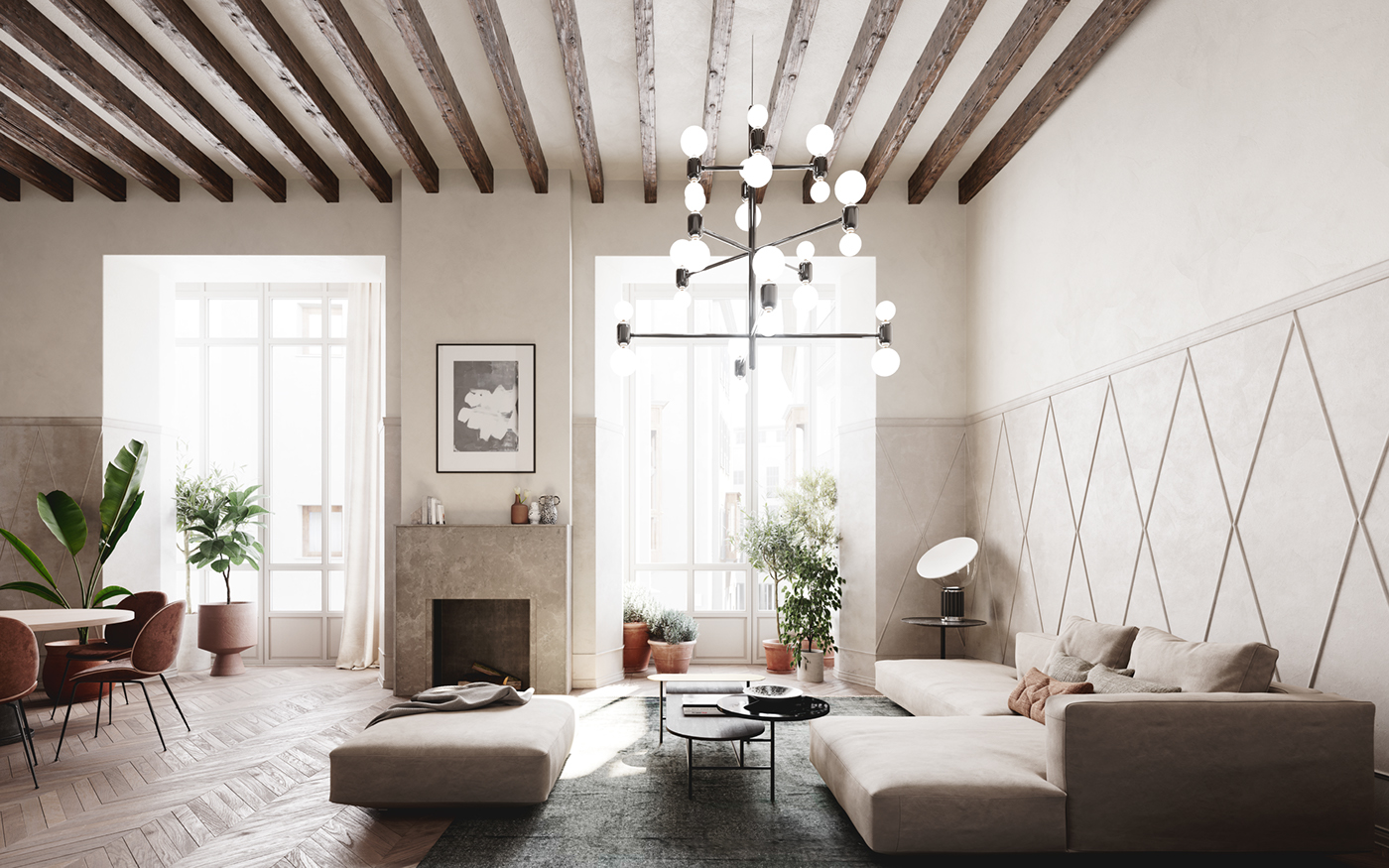 mallorca impremta Interior visualization CGI archviz architectural visualization Architecture Visualization