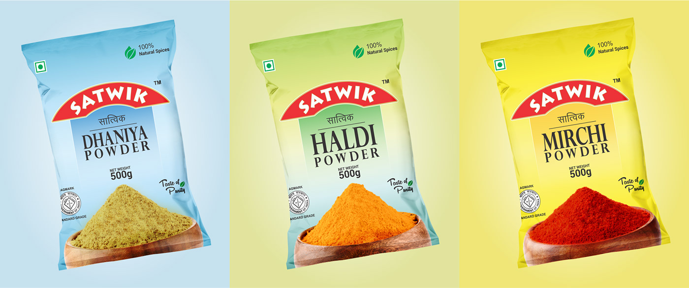 best packaging branding  design designing graphic logo masala Mockup Packaging spices