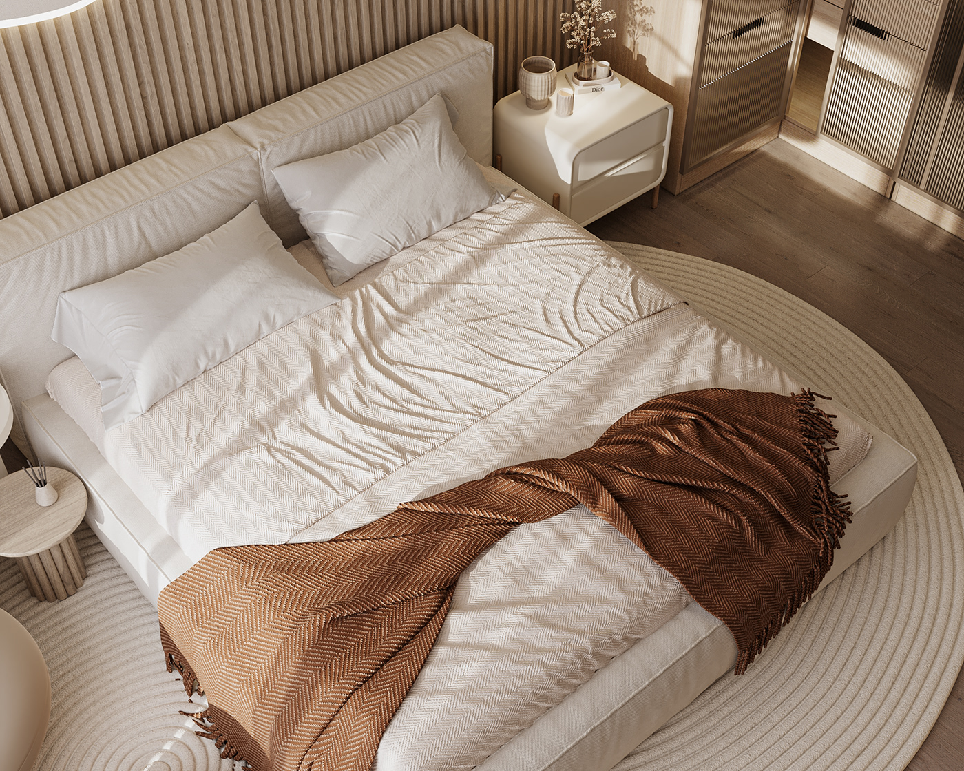 design bedroom bedroom design interior design  Interior boho modern warm cozy visualization