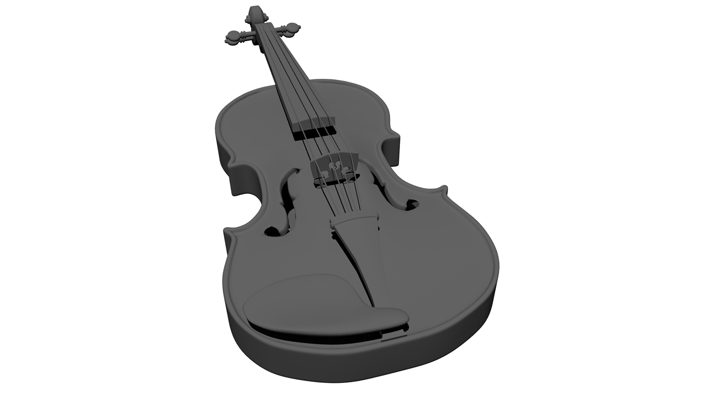 Violin 3D 3D model