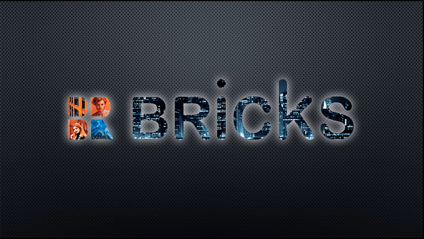 identity brand Logo Design Logotype Bricks Company Training Project