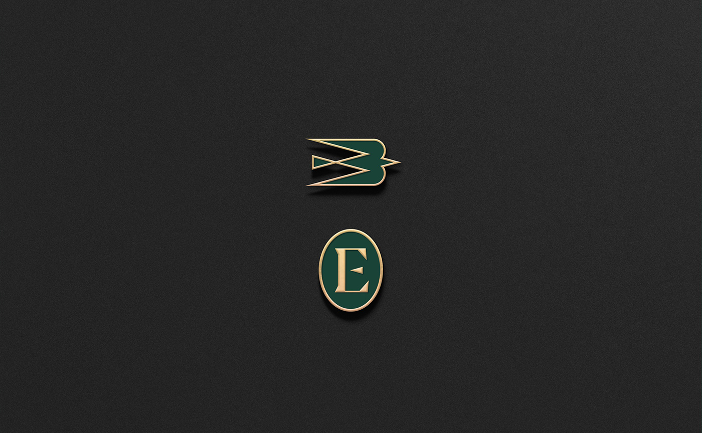 Investment Paris Logotype bird symbol typography   realestate brand luxury gold