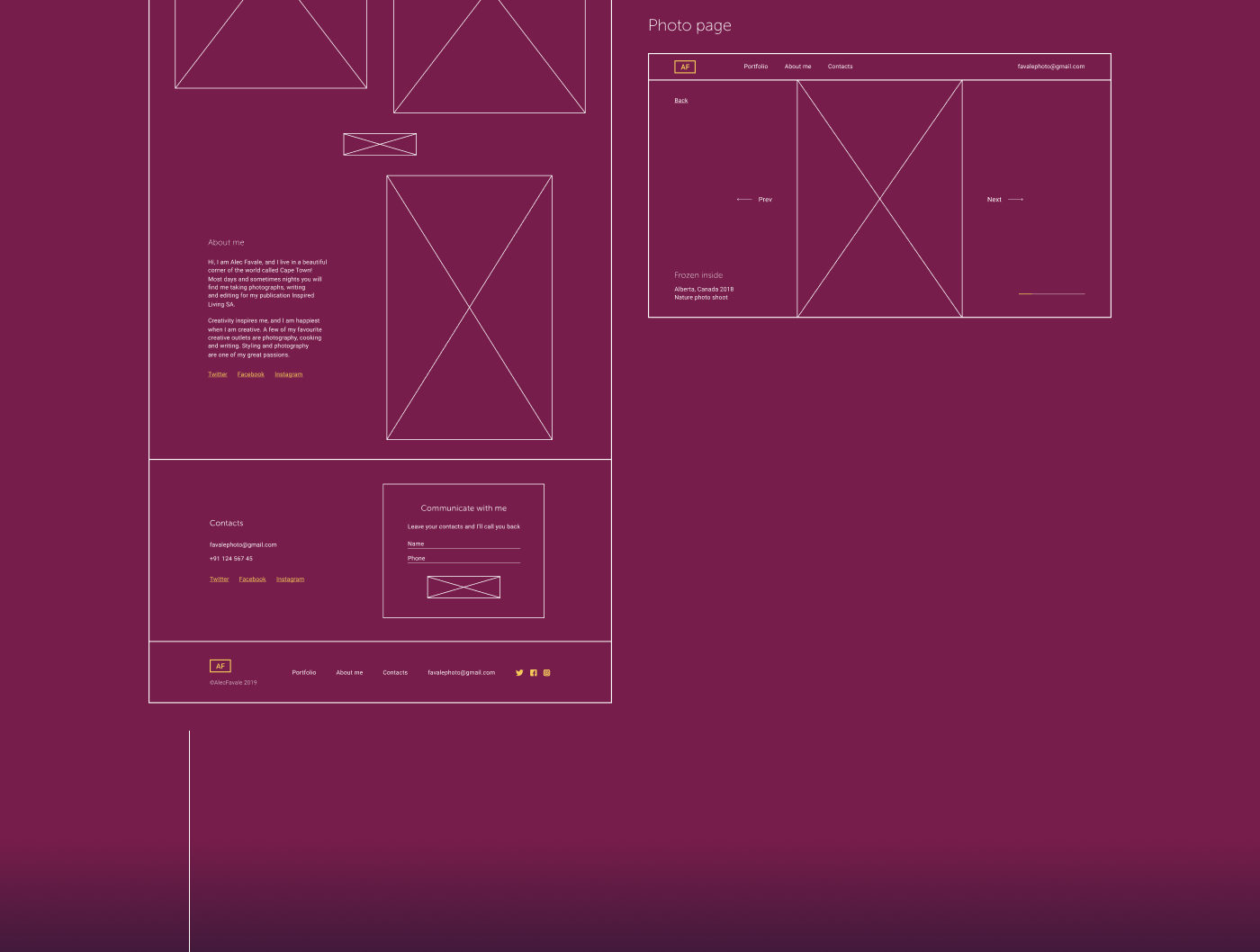 portfolio Website UI ux Webdesign concept folio neon
