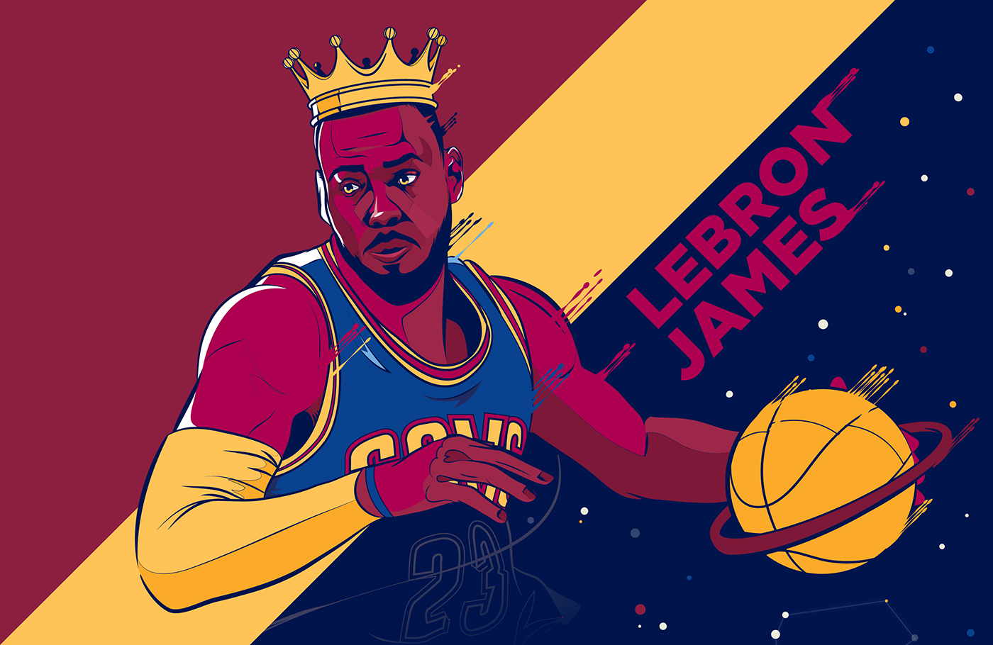 LeBron James Illustration on Behance