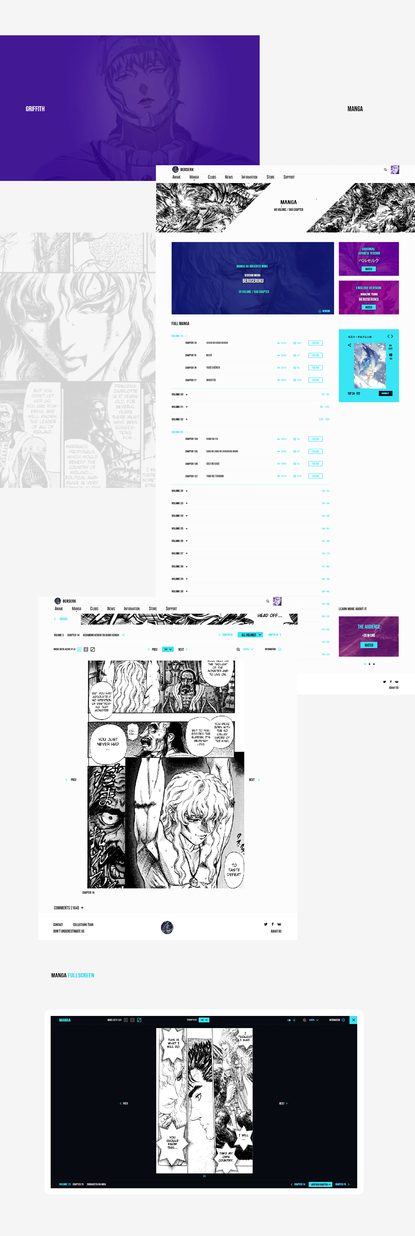 anime manga Streaming Picture Berserk otaku Website music