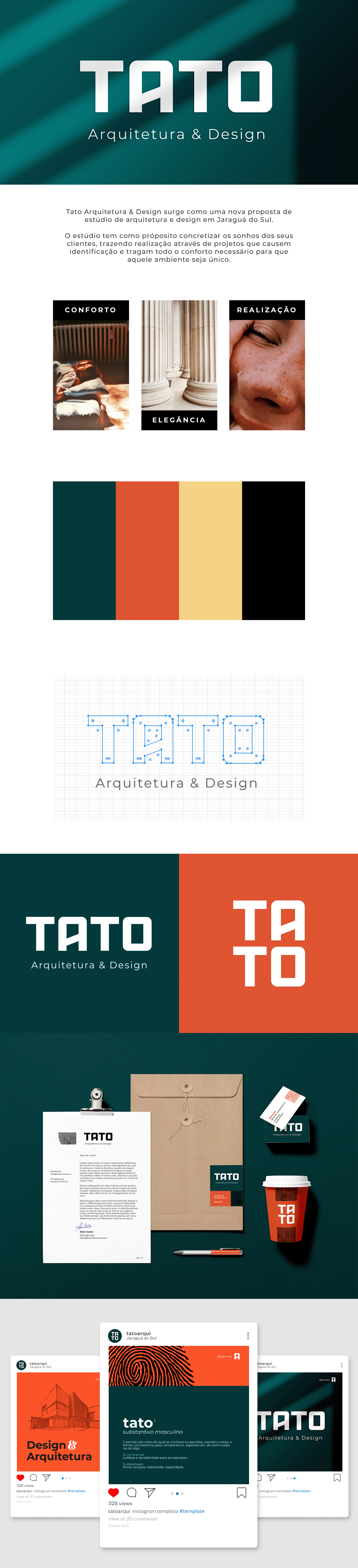 ARQUITETURA branding  design identidade visual Logotipo marca naming