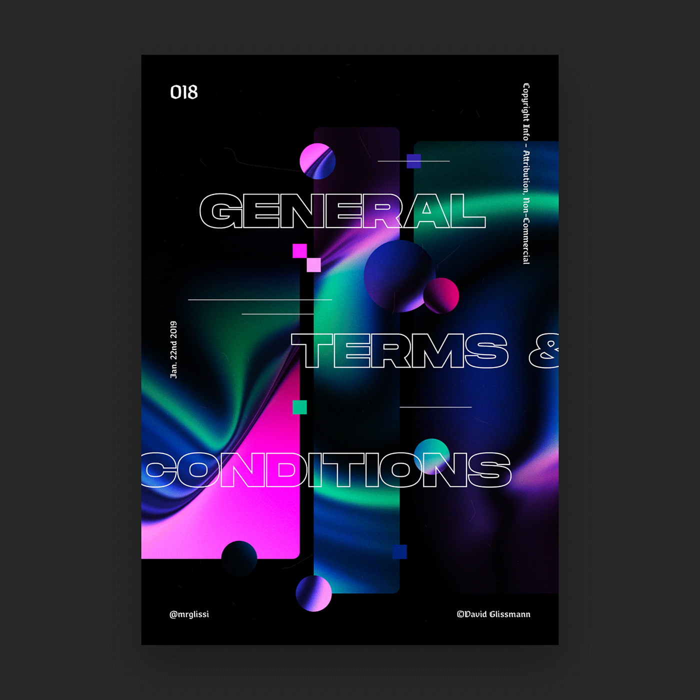 Baugasm Poster Design graphic design  poster everyday everyday design gradient colorful typo daily