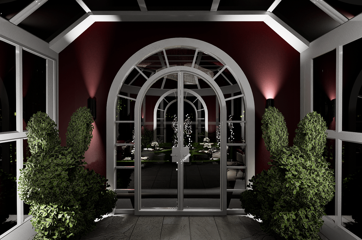 interior design  architecture restaurant alice in wonderland rabbit Hospitality Render rendering Magic   creative