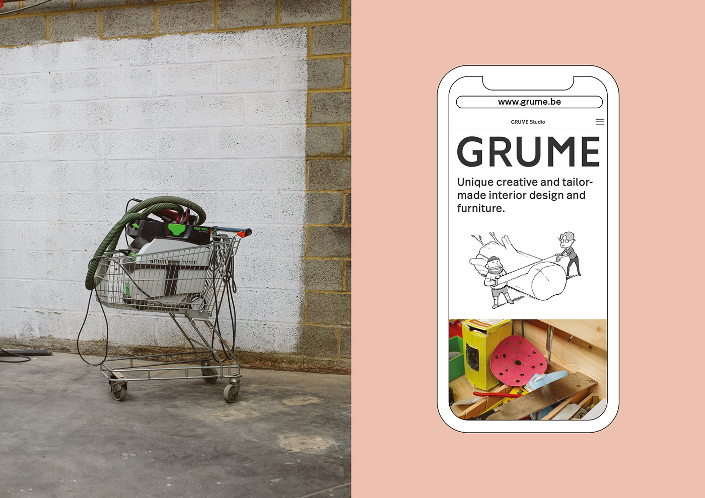 grume furniture design art contemporary Web web-design geometric Scandinavian